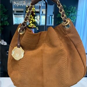 Vince Camuto Brown Leather hobo Shoulder Bag